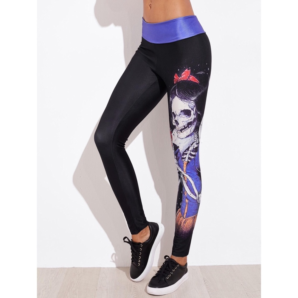 Funky Techno-Skull Leggings